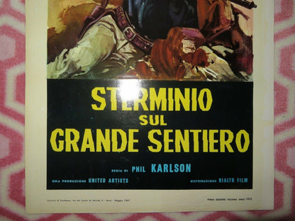 The Iroquois Trail ITALIAN LOCANDINA (27.5"x13") POSTER GEORGE MONTGOMERY 1952 - Rendezvous Cinema