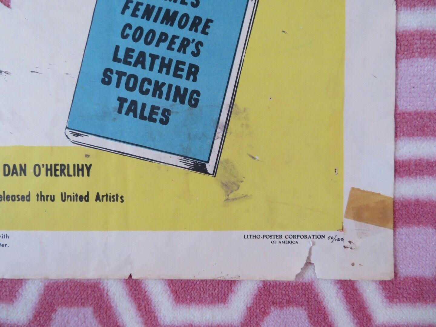 THE IROQUOIS TRAIL US ONE SHEET (27 x 41) POSTER GEORGE MONTGOMERY JAMES COOPER - Rendezvous Cinema