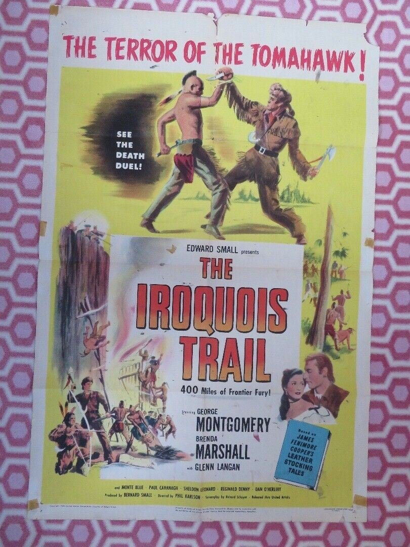 THE IROQUOIS TRAIL US ONE SHEET (27 x 41) POSTER GEORGE MONTGOMERY JAMES COOPER - Rendezvous Cinema