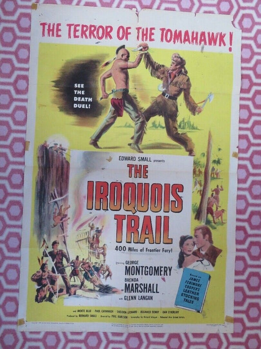 THE IROQUOIS TRAIL US ONE SHEET (27 x 41) POSTER GEORGE MONTGOMERY JAMES COOPER - Rendezvous Cinema