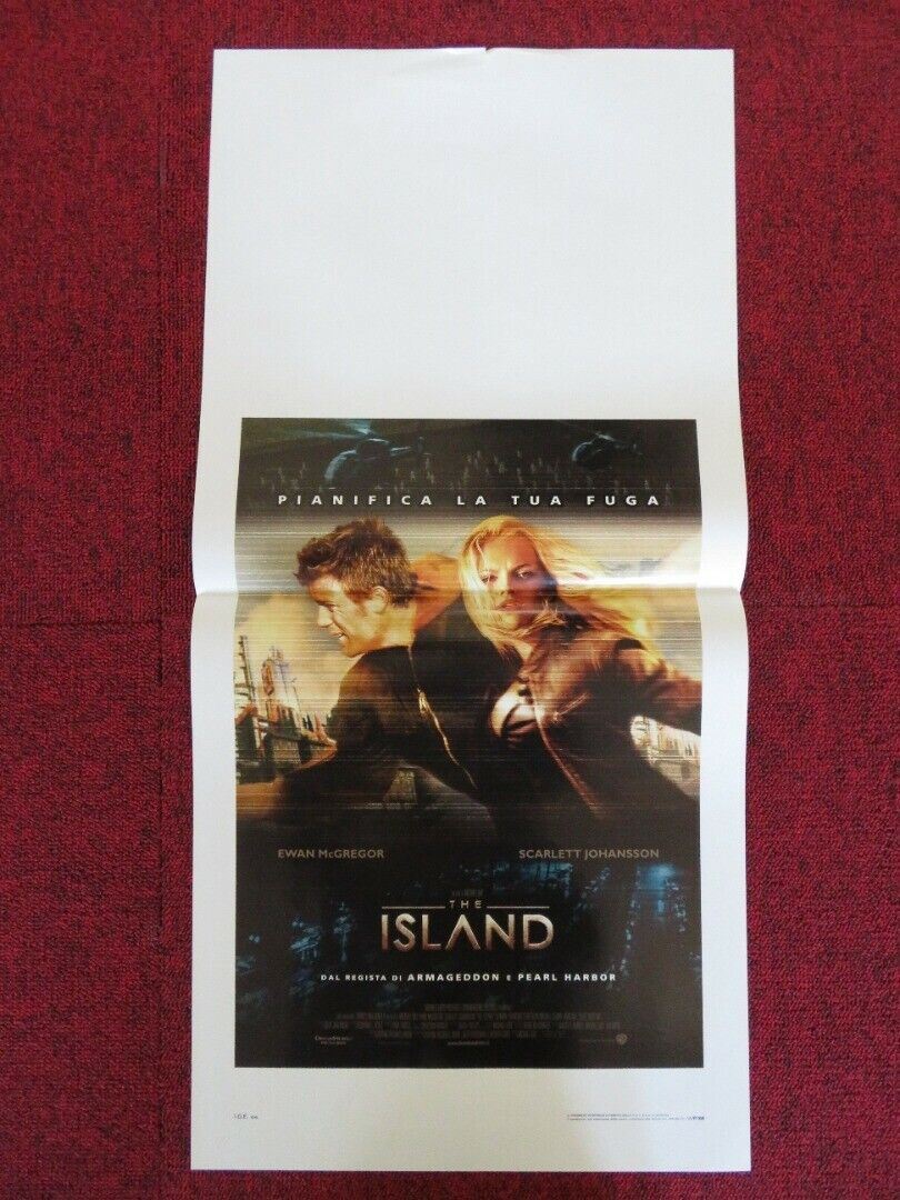 THE ISLAND ITALIAN LOCANDINA (27.5"x13") POSTER EWAN MCGREGOR SCARLETT JOHANSSON - Rendezvous Cinema