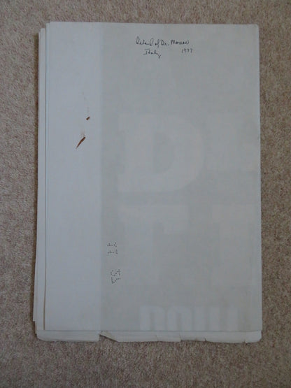 THE ISLAND OF DR. MOREAU ITALIAN 2 FOGLIO POSTER BURT LANCASTER M. YORK 1977 Rendezvous Cinema Movie posters