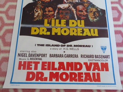 THE ISLAND OF DR.MOREAU / L'ILE DU DR.MOREAU BELGIUM (21.5"x 14.5") POSTER 1977 Movie posters