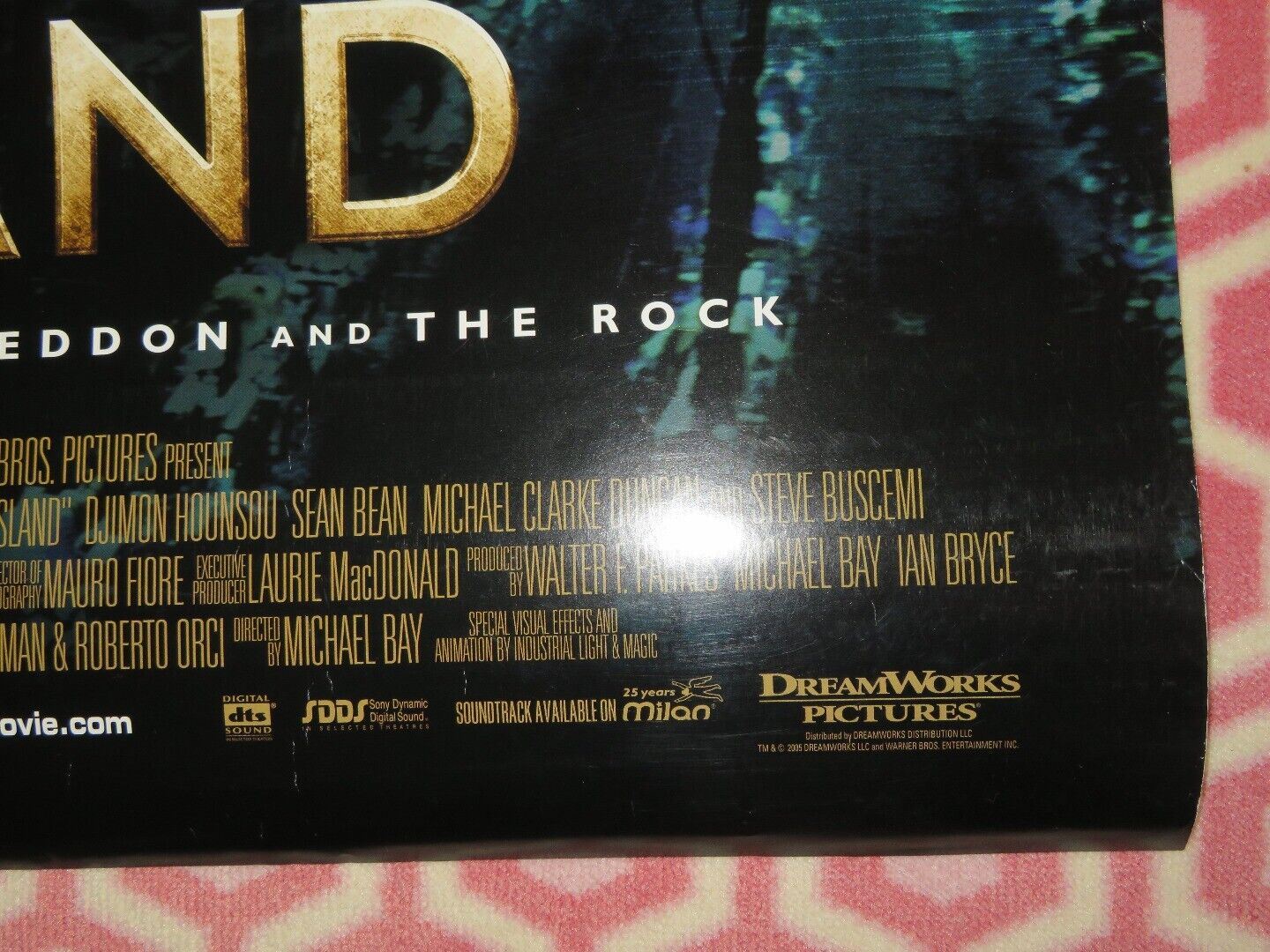 THE ISLAND US ONE SHEET ROLLED POSTER EWAN MCGREGOR SCARLETT JOHANSSON 2005 - Rendezvous Cinema