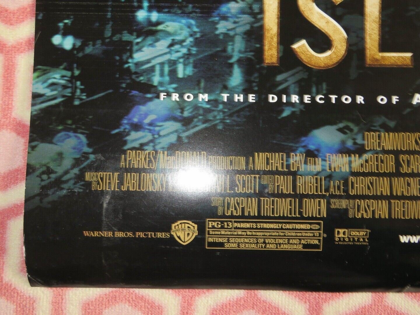 THE ISLAND US ONE SHEET ROLLED POSTER EWAN MCGREGOR SCARLETT JOHANSSON 2005 - Rendezvous Cinema