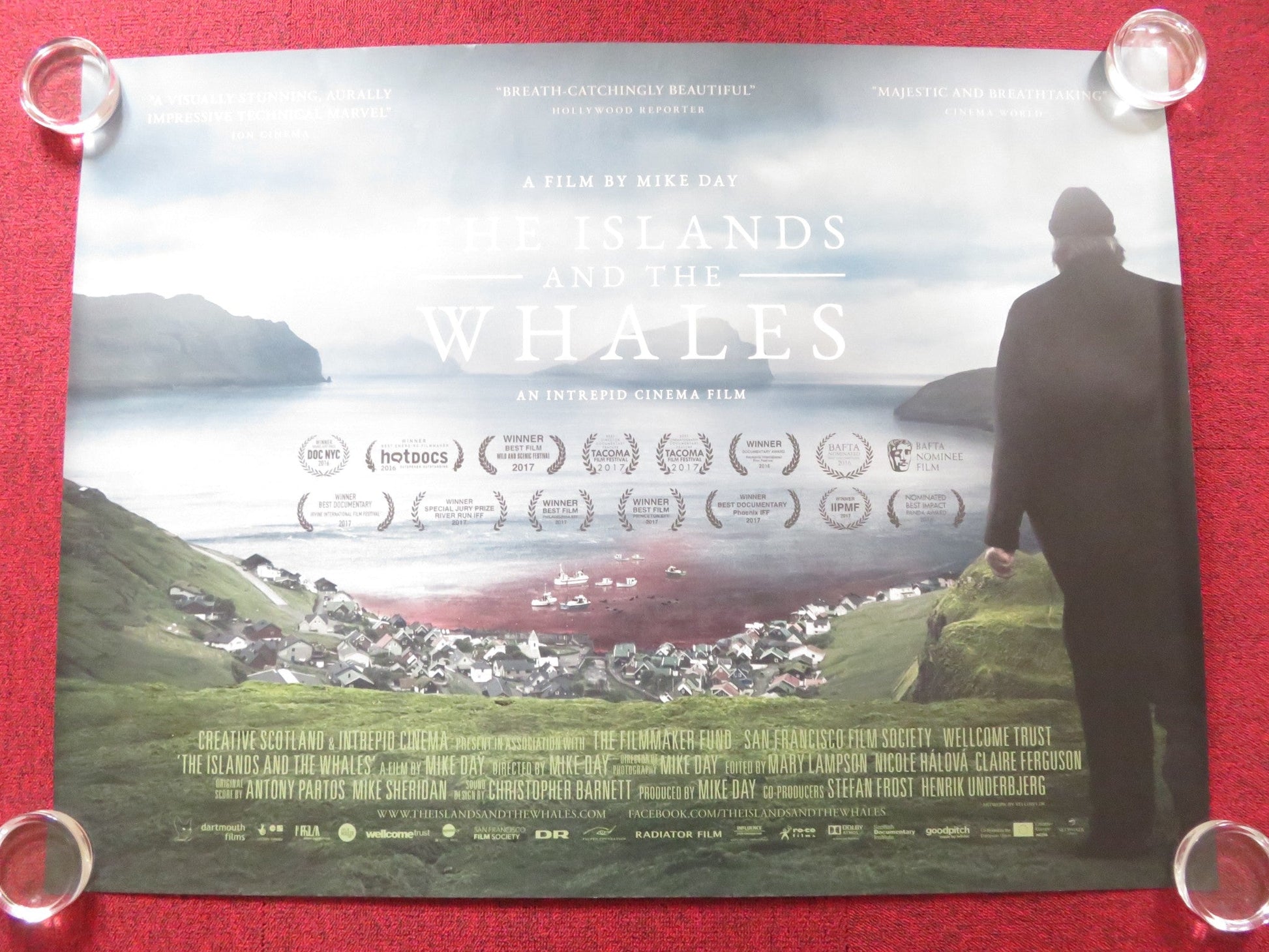 THE ISLANDS AND THE WHALES UK QUAD (30"x 40") ROLLED POSTER MIKE DAY 2016 Rendezvous Cinema Movie posters