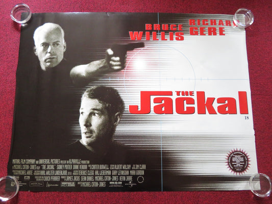 THE JACKAL UK QUAD (30"x 40") ROLLED POSTER BRUCE WILLIS RICHARD GERE 1997 Rendezvous Cinema Movie posters