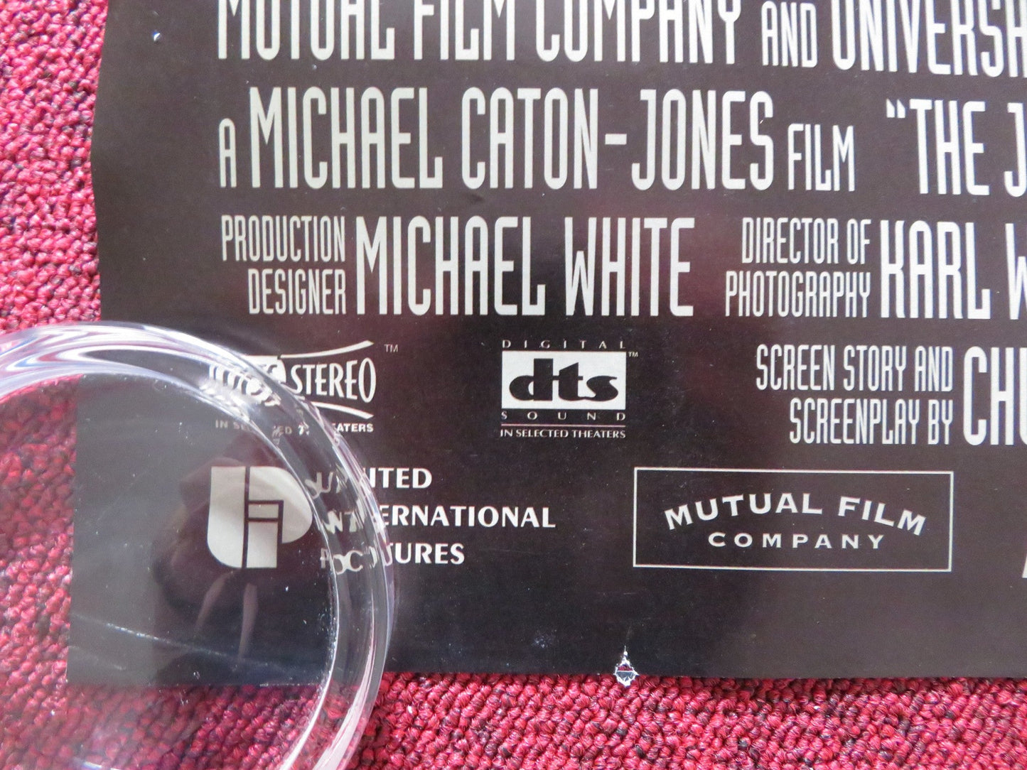 THE JACKAL UK QUAD (30"x 40") ROLLED POSTER BRUCE WILLIS RICHARD GERE 1997 Rendezvous Cinema Movie posters