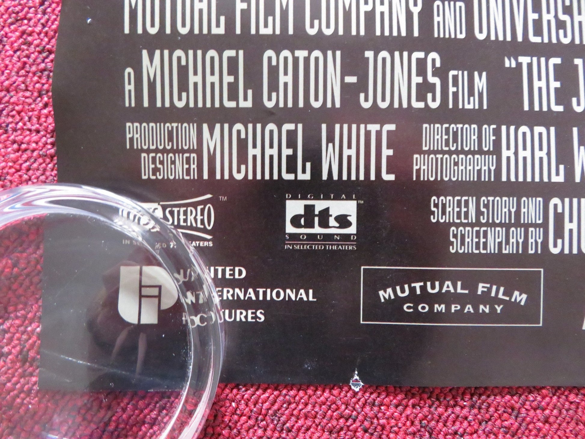 THE JACKAL UK QUAD (30"x 40") ROLLED POSTER BRUCE WILLIS RICHARD GERE 1997 Rendezvous Cinema Movie posters