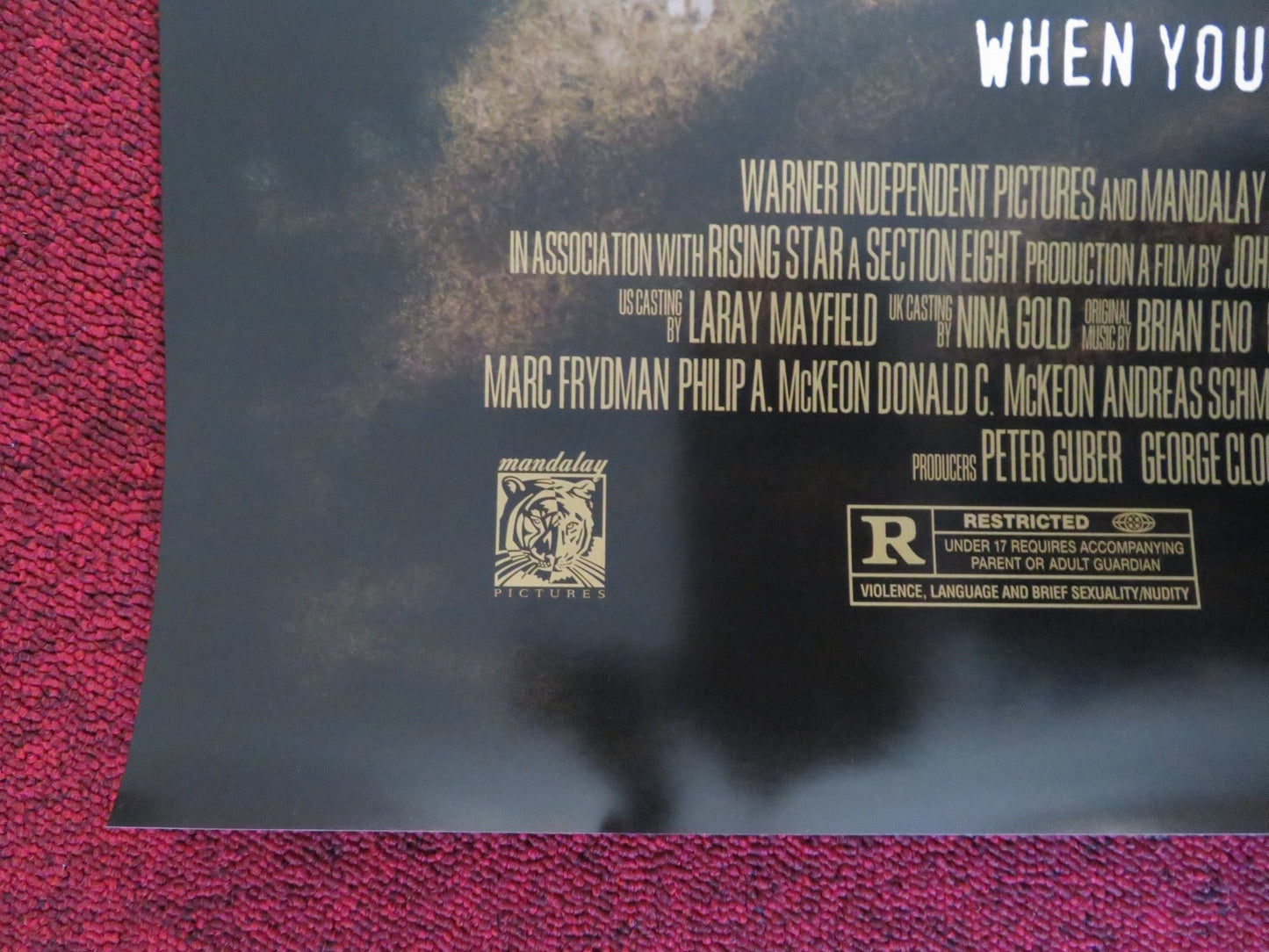 THE JACKET US ONE SHEET ROLLED POSTER ADRIEN BRODY KEIRA KNIGHTLEY 2005 Rendezvous Cinema Movie posters