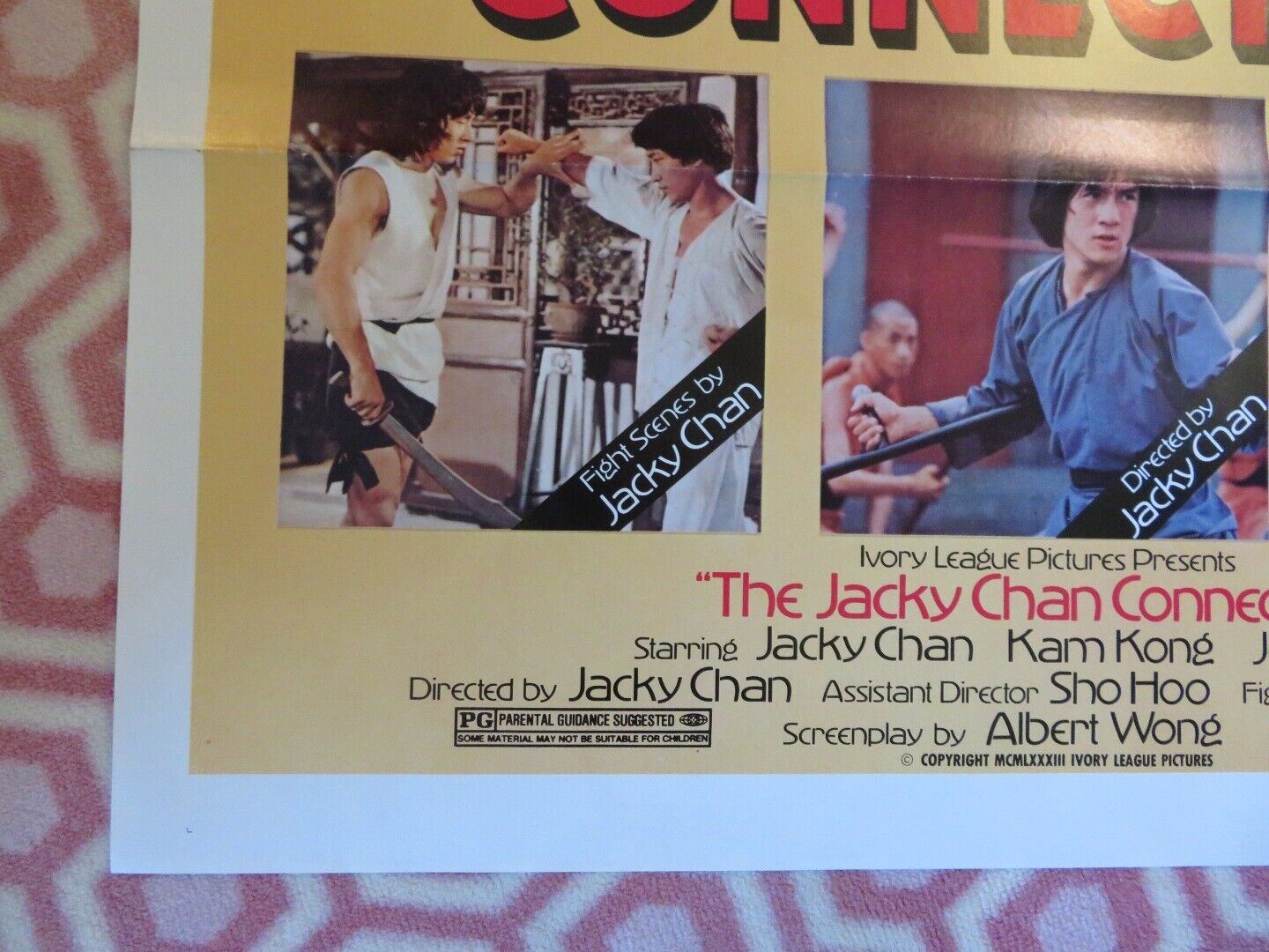 THE JACKY CHAN CONNECTION / Shaolin Wooden Men US ROLLED POSTER KAM KONG 1970/80 - Rendezvous Cinema