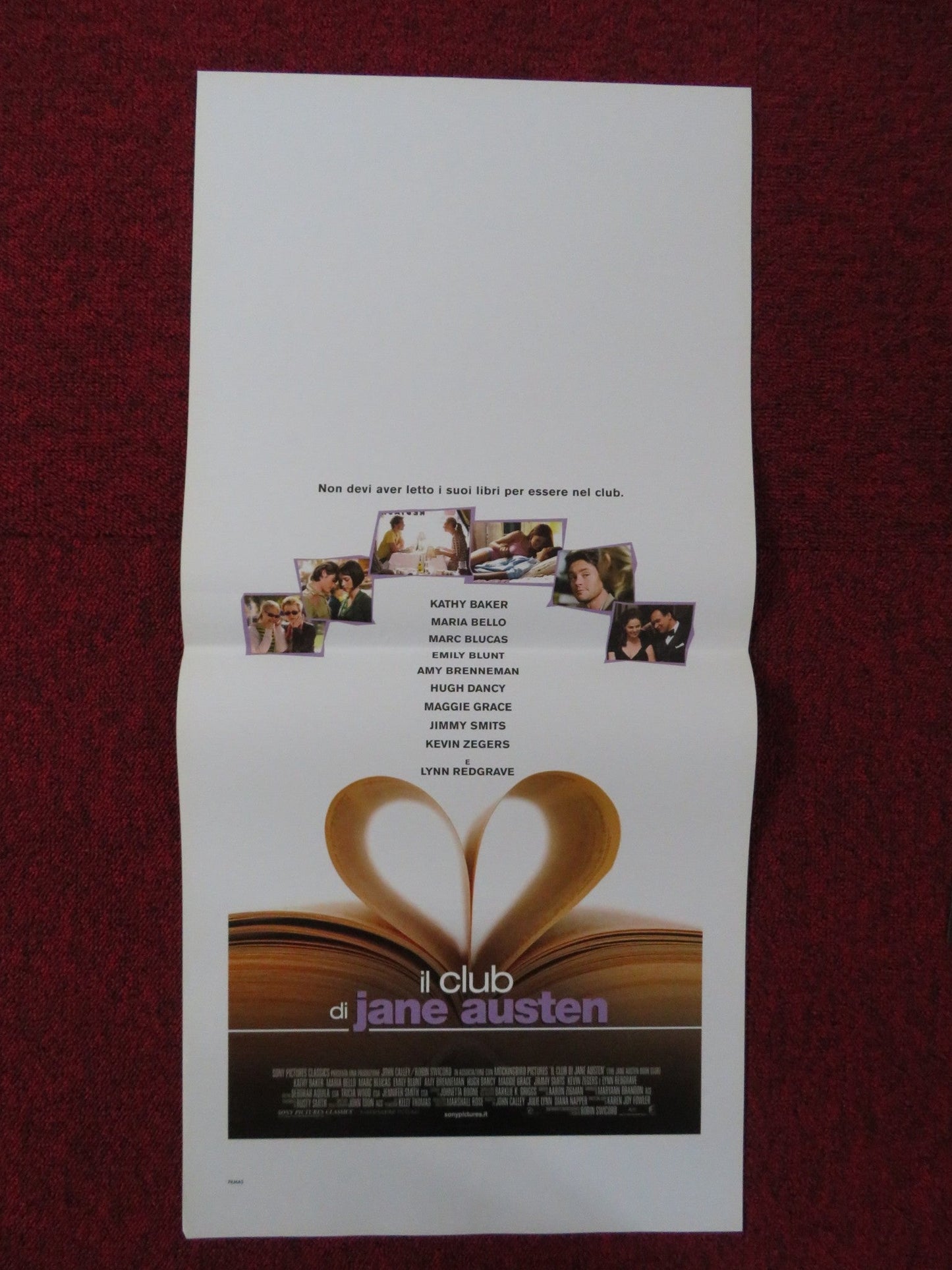 THE JANE AUSTEN BOOK CLUB ITALIAN LOCANDINA POSTER EMILY BLUNT MARIA BELLO 2007 Rendezvous Cinema Movie posters
