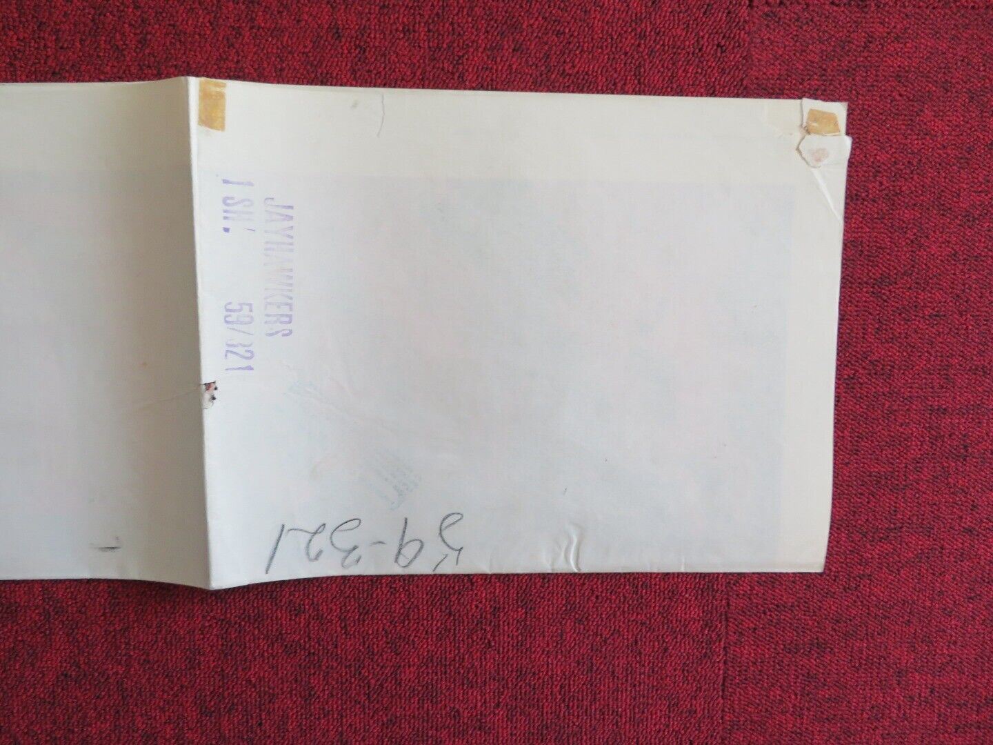 THE JAYHAWKERS FOLDED US ONE SHEET POSTER JEFF CHANDLER 1959 Movie posters