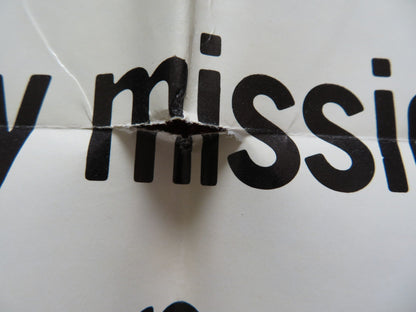 THE JERUSALEM FILE FOLDED US ONE SHEET POSTER BRUCE DAVISON N. WILLIAMSON 1971 Rendezvous Cinema Movie posters