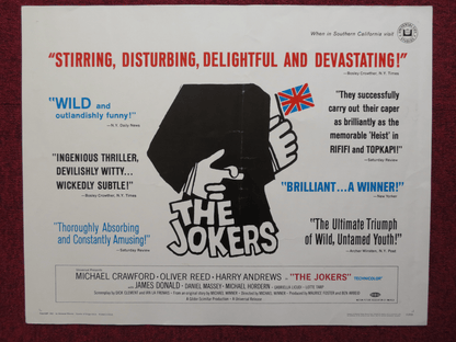 THE JOKERS US HALF SHEET (22"x 28") POSTER MICHAEL CRAWFORD OLIVER REED 1967 Rendezvous Cinema Movie posters
