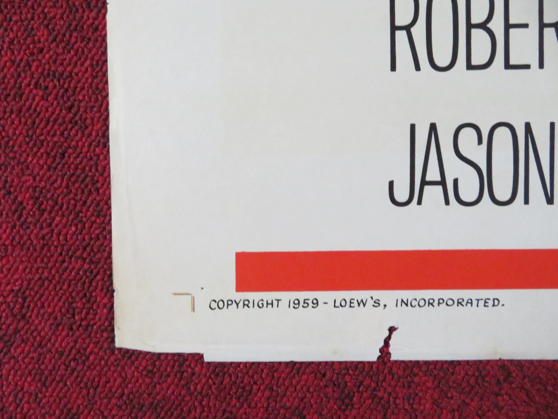 THE JOURNEY FOLDED US ONE SHEET POSTER YUL BRYNNER DEBORAH KERR 1959 Rendezvous Cinema Movie posters