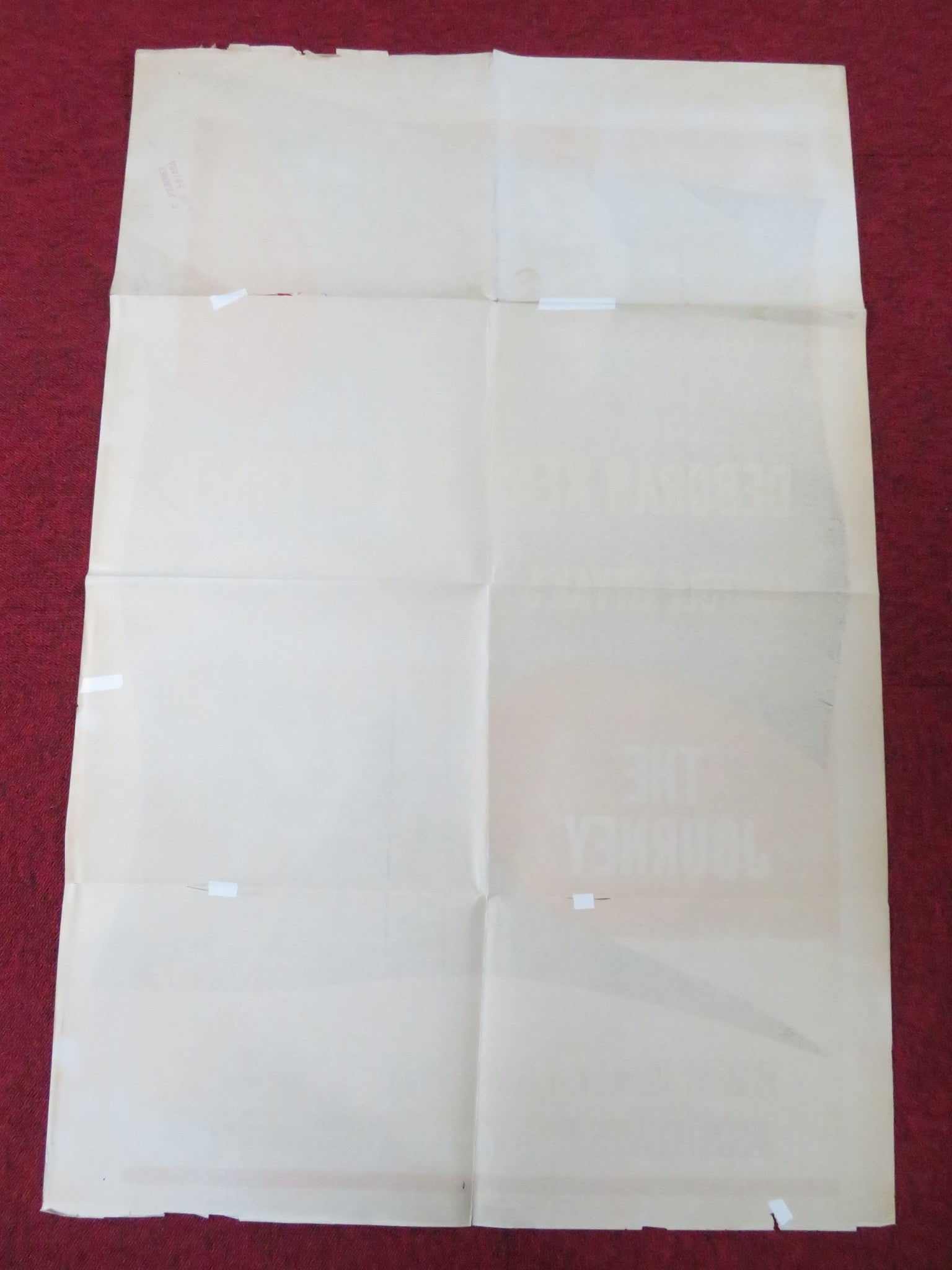 THE JOURNEY FOLDED US ONE SHEET POSTER YUL BRYNNER DEBORAH KERR 1959 Rendezvous Cinema Movie posters