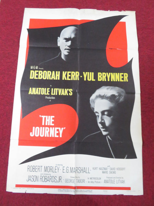 THE JOURNEY FOLDED US ONE SHEET POSTER YUL BRYNNER DEBORAH KERR 1959 Rendezvous Cinema Movie posters