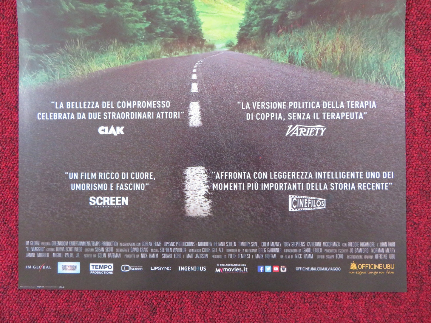 THE JOURNEY ITALIAN LOCANDINA POSTER TIMOTHY SPALL COLM MEANEY 2016 Rendezvous Cinema Movie posters