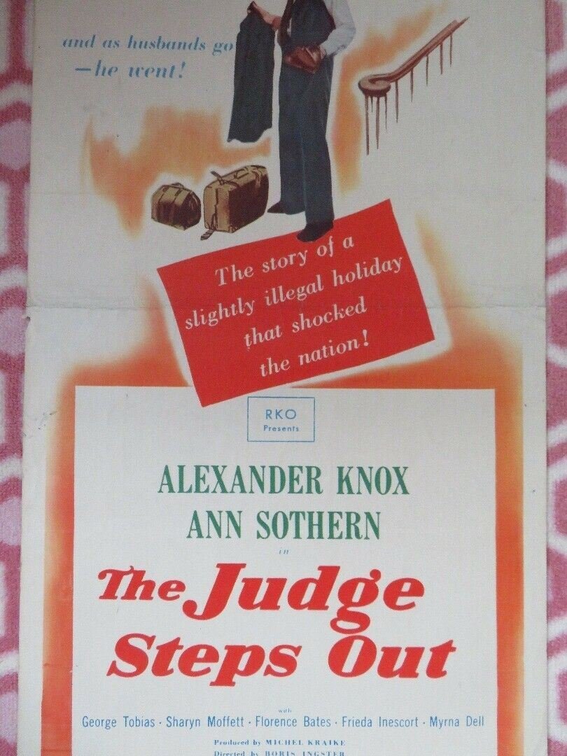THE JUDGE STEPS OUT US INSERT (14"x 36") POSTER ALEXANDER KNOX 1948 Movie posters