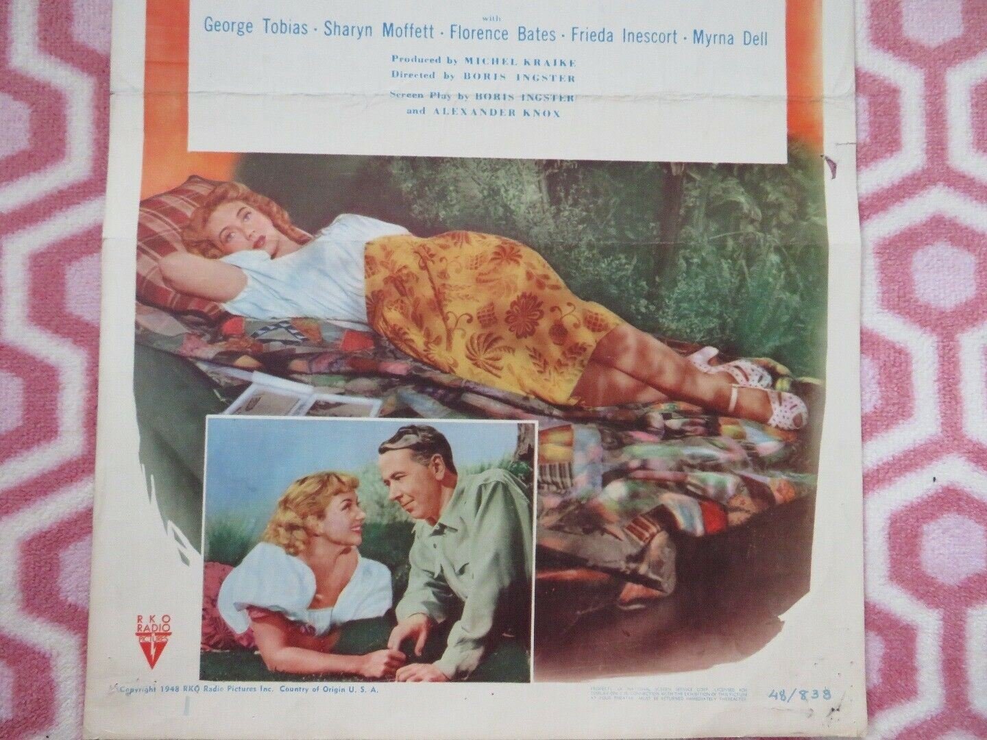 THE JUDGE STEPS OUT US INSERT (14"x 36") POSTER ALEXANDER KNOX 1948 Movie posters