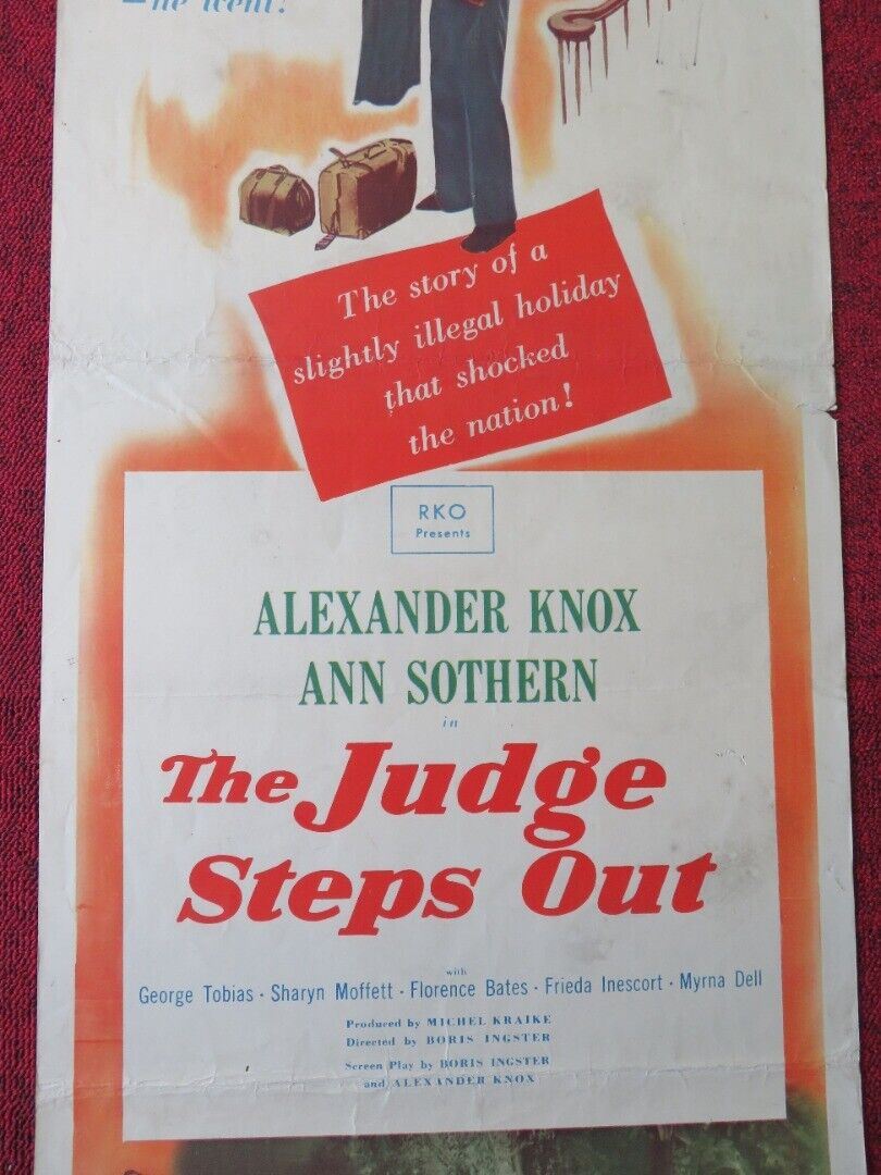 THE JUDGE STEPS OUT US INSERT (14"x 36") POSTER GEORGE TOBIAS 1948 Movie posters