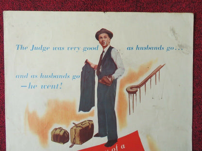 THE JUDGE STEPS OUT US INSERT (14"x 36") POSTER GEORGE TOBIAS 1948 Movie posters