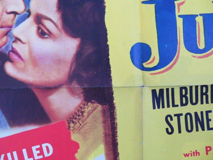 THE JUDGE US ONE SHEET POSTER MILBURN STONE KATHERINE DE MILLE 1949 - Rendezvous Cinema