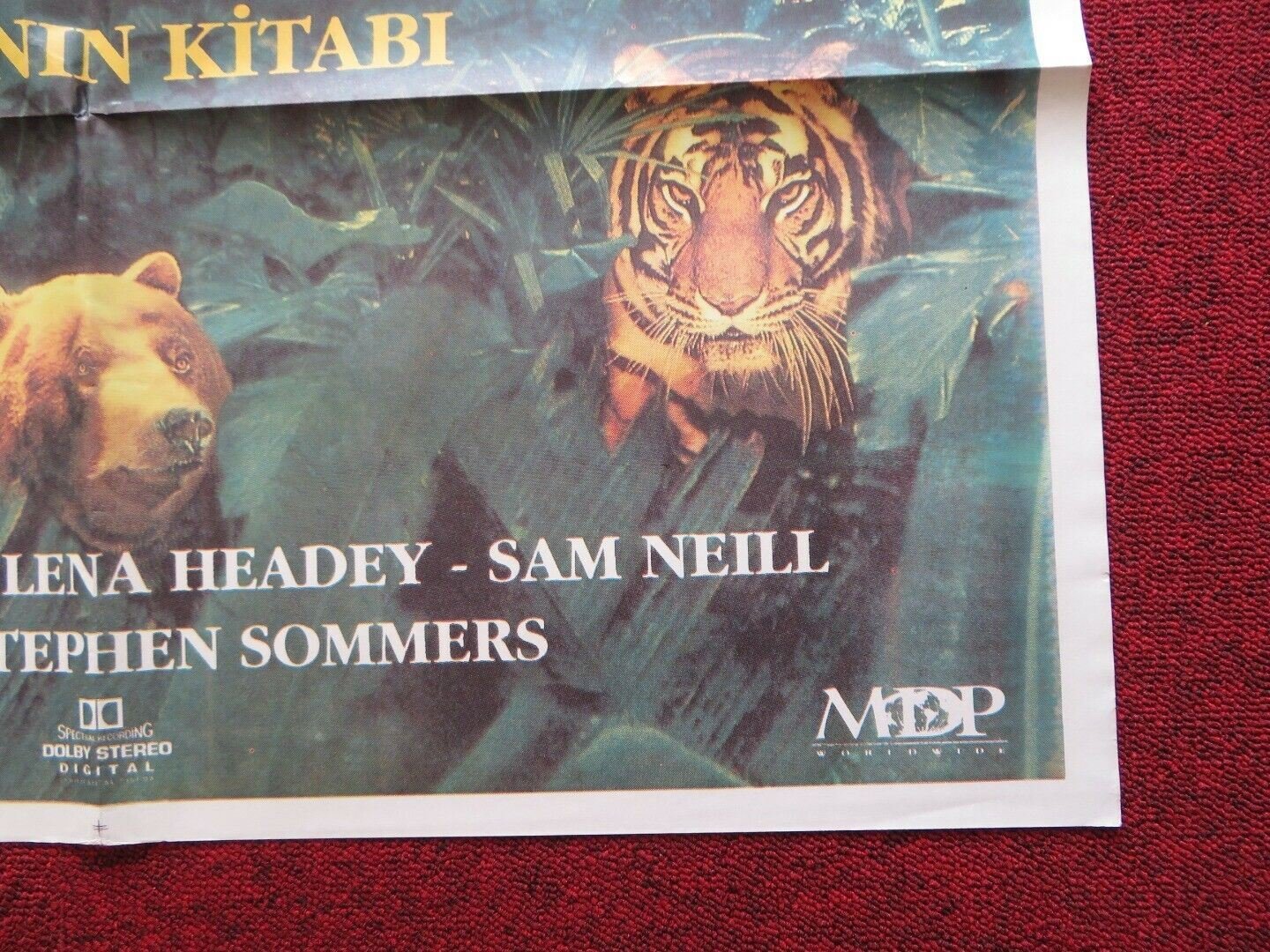 THE JUNGLE BOOK FOLDED TURKISH ONE SHEET POSTER JASON SCOTT LEE CARY ELWES Movie posters