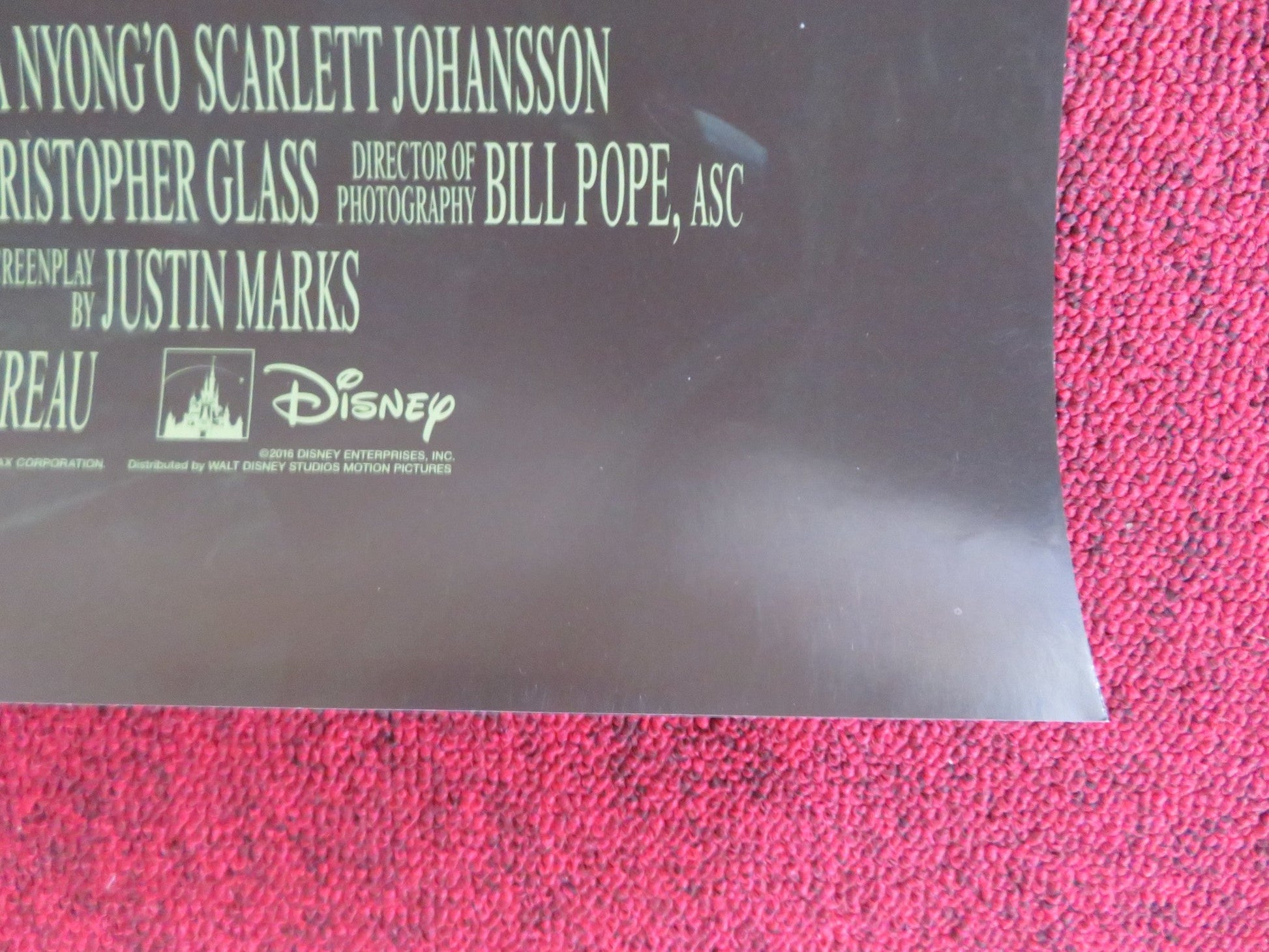 THE JUNGLE BOOK US ONE SHEET ROLLED POSTER BILL MURRAY BEN KINGSLEY 2016 Rendezvous Cinema Movie posters