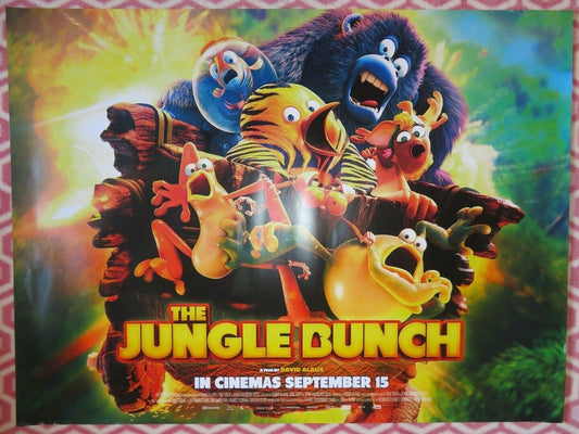 THE JUNGLE BUNCH BRITISH QUAD (30"x 40") ROLLED POSTER DAVID ALAUX 2017 Movie posters