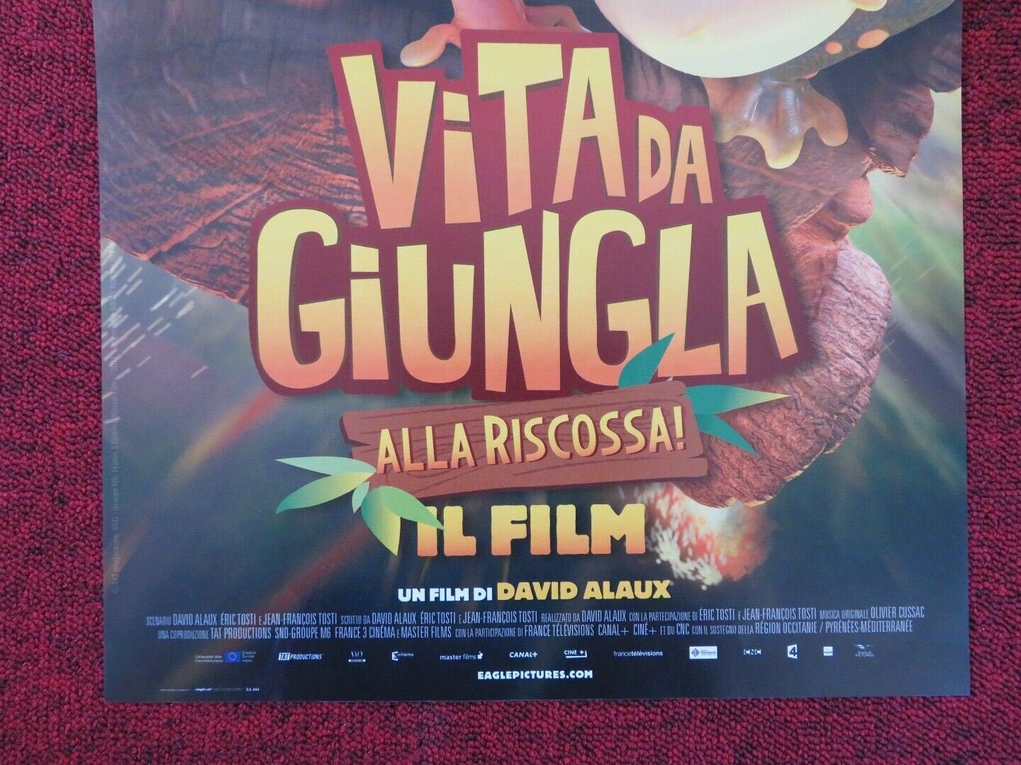 THE JUNGLE BUNCH: THE MOVIE ITALIAN LOCANDINA (26.5"x12.5") POSTER D ALAUX '11 Rendezvous Cinema Movie posters