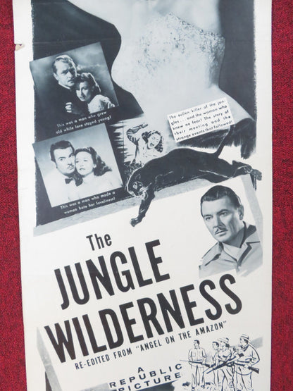 THE JUNGLE WILDERNESS US INSERT (14"x 36") POSTER GEORGE BRENT VERA RALSTON 1954 Rendezvous Cinema Movie posters