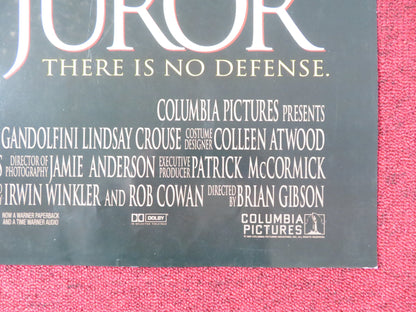 THE JUROR FOLDED US ONE SHEET POSTER DEMI MOORE ALEC BALDWIN 1996 Rendezvous Cinema Movie posters