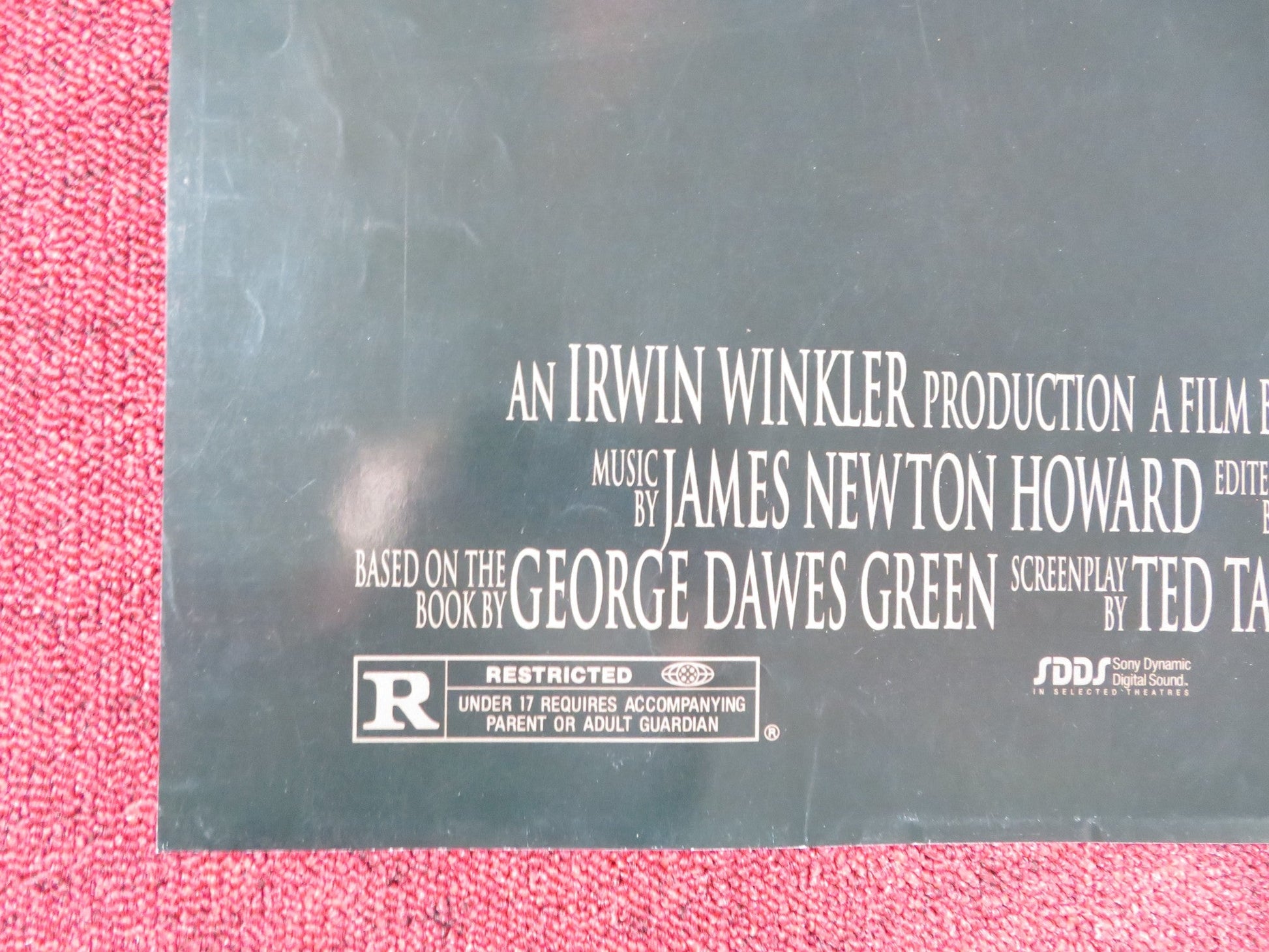 THE JUROR FOLDED US ONE SHEET POSTER DEMI MOORE ALEC BALDWIN 1996 Rendezvous Cinema Movie posters