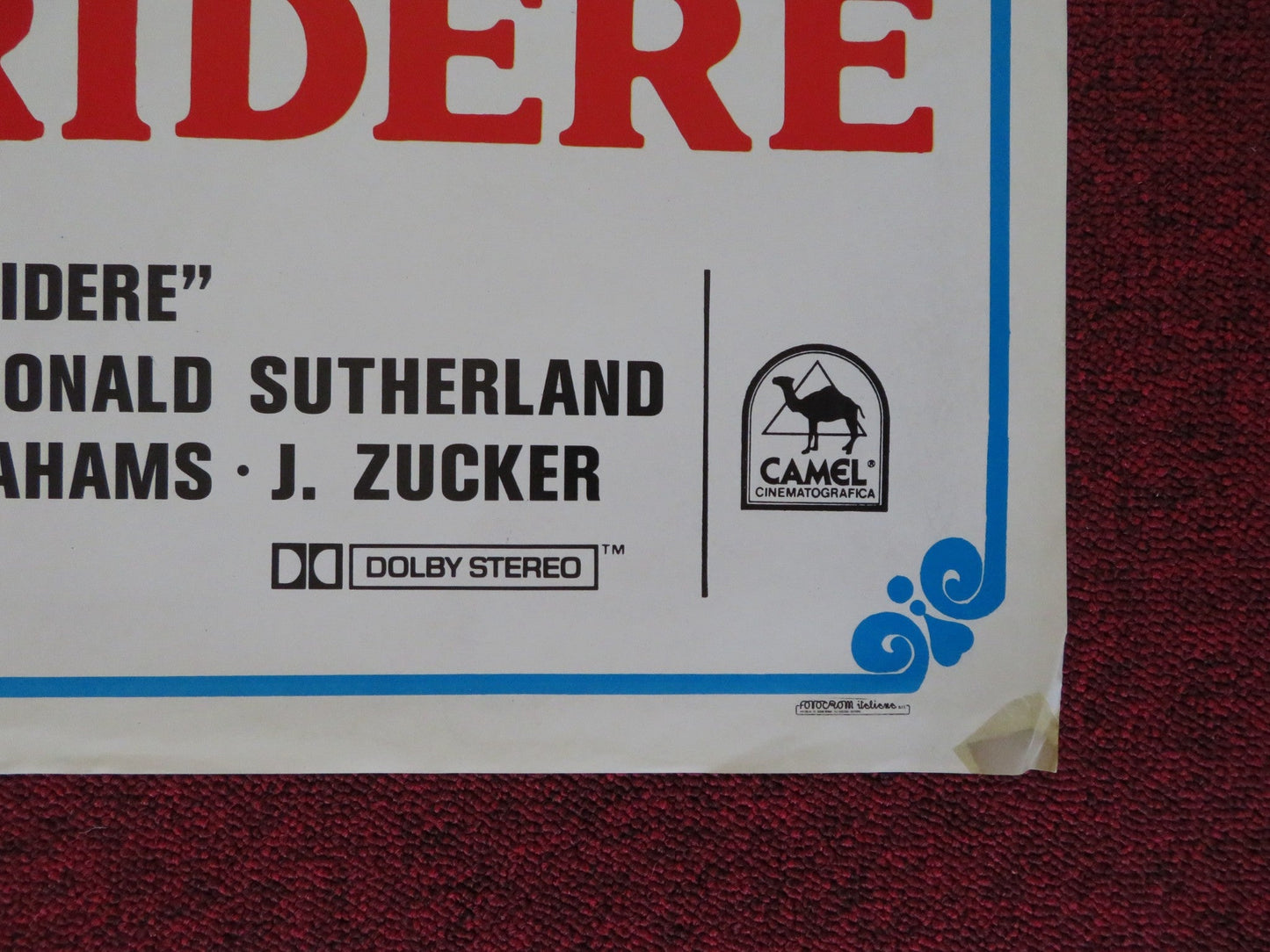 THE KENTUCKY FRIED MOVIE ITALIAN FOGLIO POSTER WOODY ALLEN D. SUTHERLAND 1977 Rendezvous Cinema Movie posters