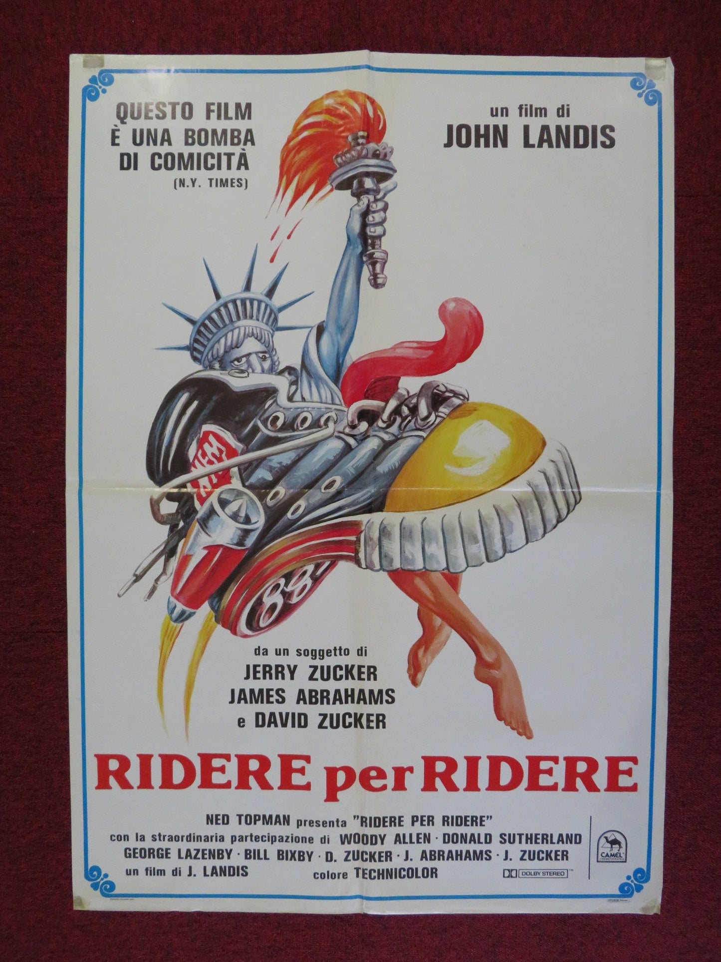 THE KENTUCKY FRIED MOVIE ITALIAN FOGLIO POSTER WOODY ALLEN D. SUTHERLAND 1977 Rendezvous Cinema Movie posters