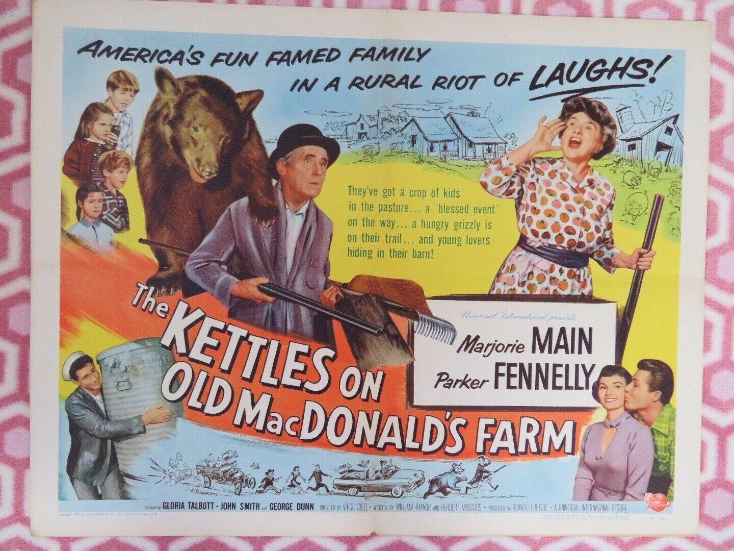 THE KETTLES ON OLD MACDONALD'S FARM US HALF SHEET (22"x 28") POSTER M MAIN 1957 Movie posters