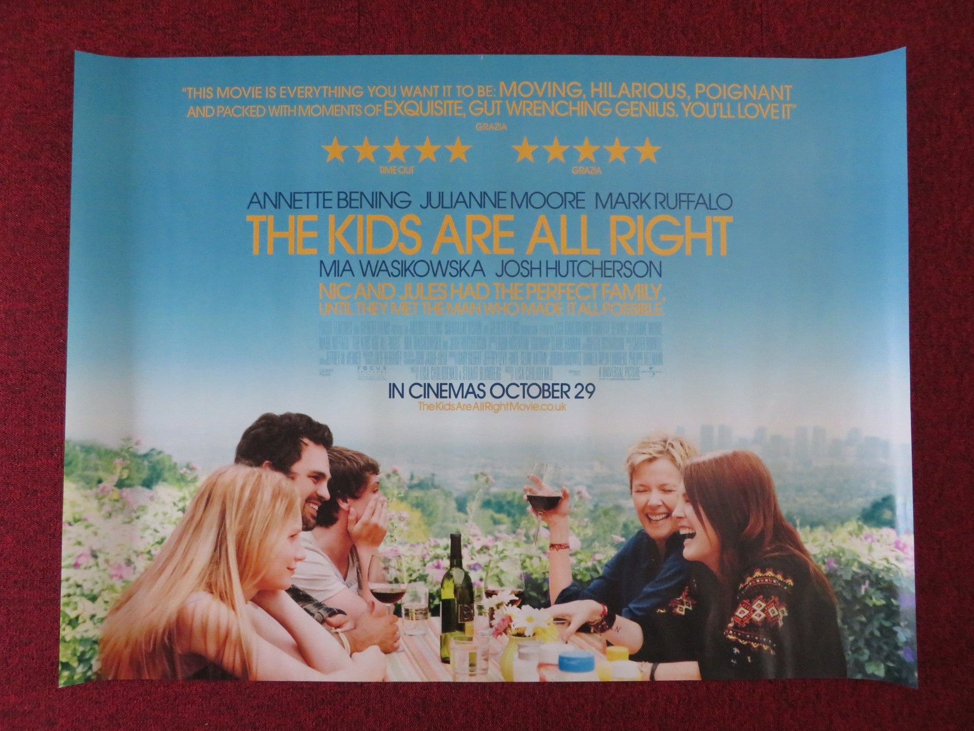 THE KIDS ARE ALL RIGHT UK QUAD (30"x 40") ROLLED POSTER J MOORE BENING 2010 Rendezvous Cinema Movie posters