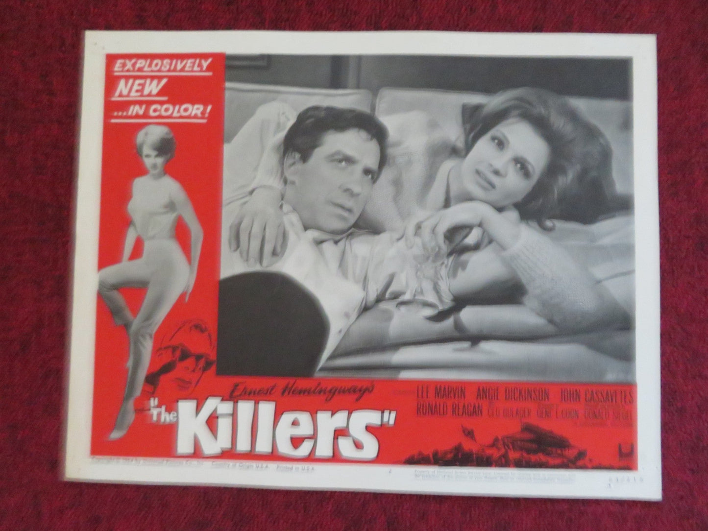 THE KILLERS US LOBBY CARD FULL SET LEE MARVIN ANGIE DICKINSON RONALD REAGAN 1964 Rendezvous Cinema Movie posters