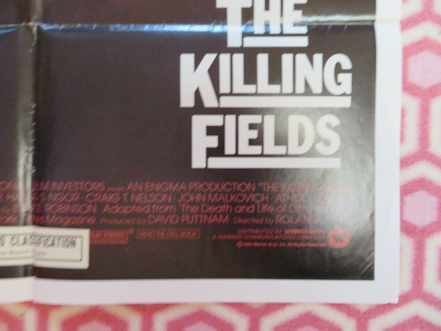 THE KILLING FIELDS US ONE SHEET POSTER JOHN MALKOVICH 1984 Movie posters
