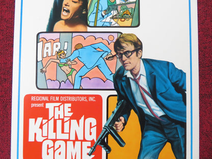 THE KILLING GAME US INSERT (14"x 36") POSTER JEAN - PIERRE CASSEL AUGER 1968 Rendezvous Cinema Movie posters