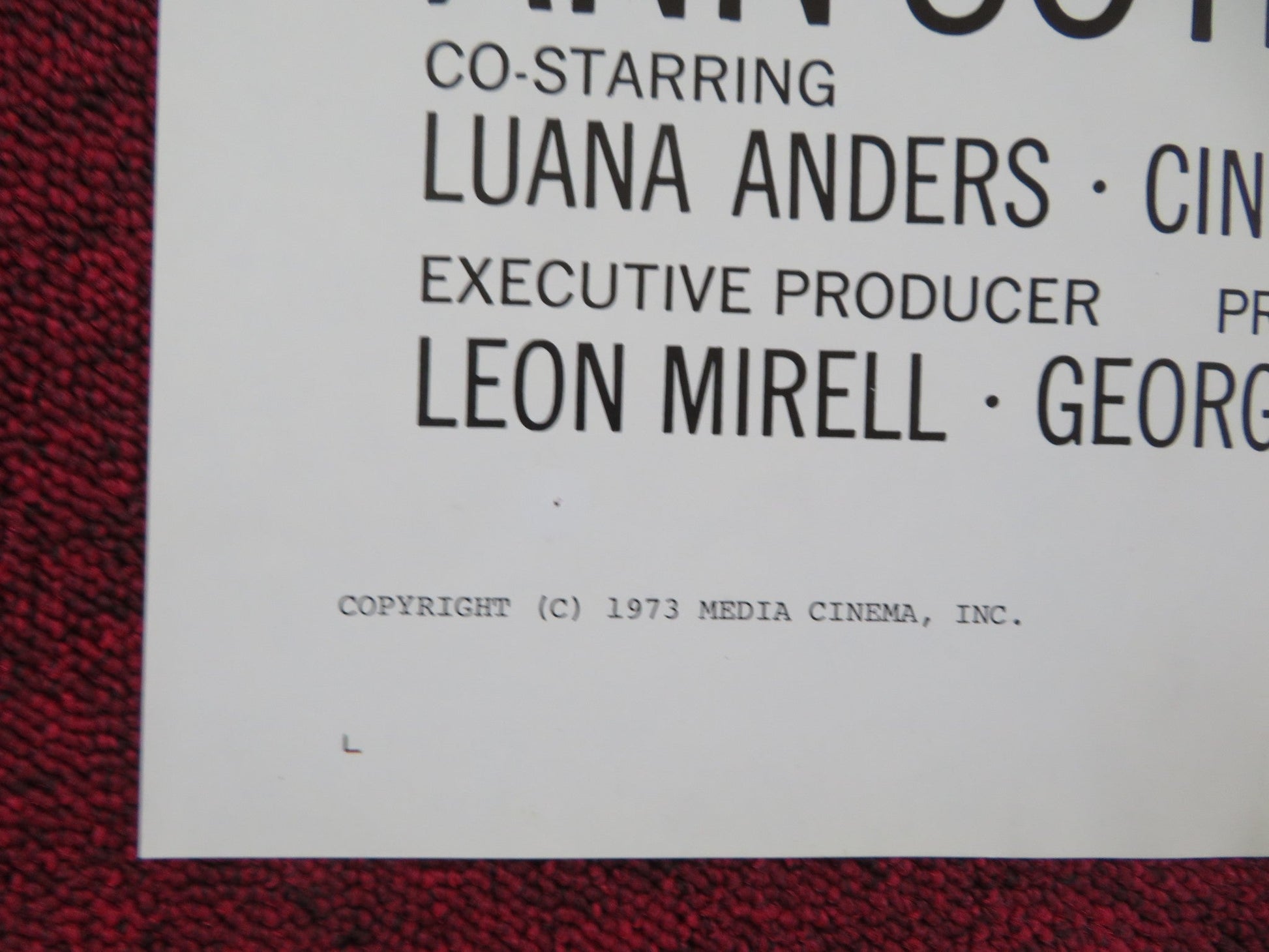 THE KILLING KIND FOLDED US ONE SHEET POSTER ANN SOTHERN JOHN SAVAGE 1973 Rendezvous Cinema Movie posters