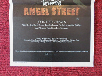 THE KILLING OF ANGEL STREET FOLDED AUSTRALIAN DAYBILL POSTER Elizabeth Alexander Movie posters