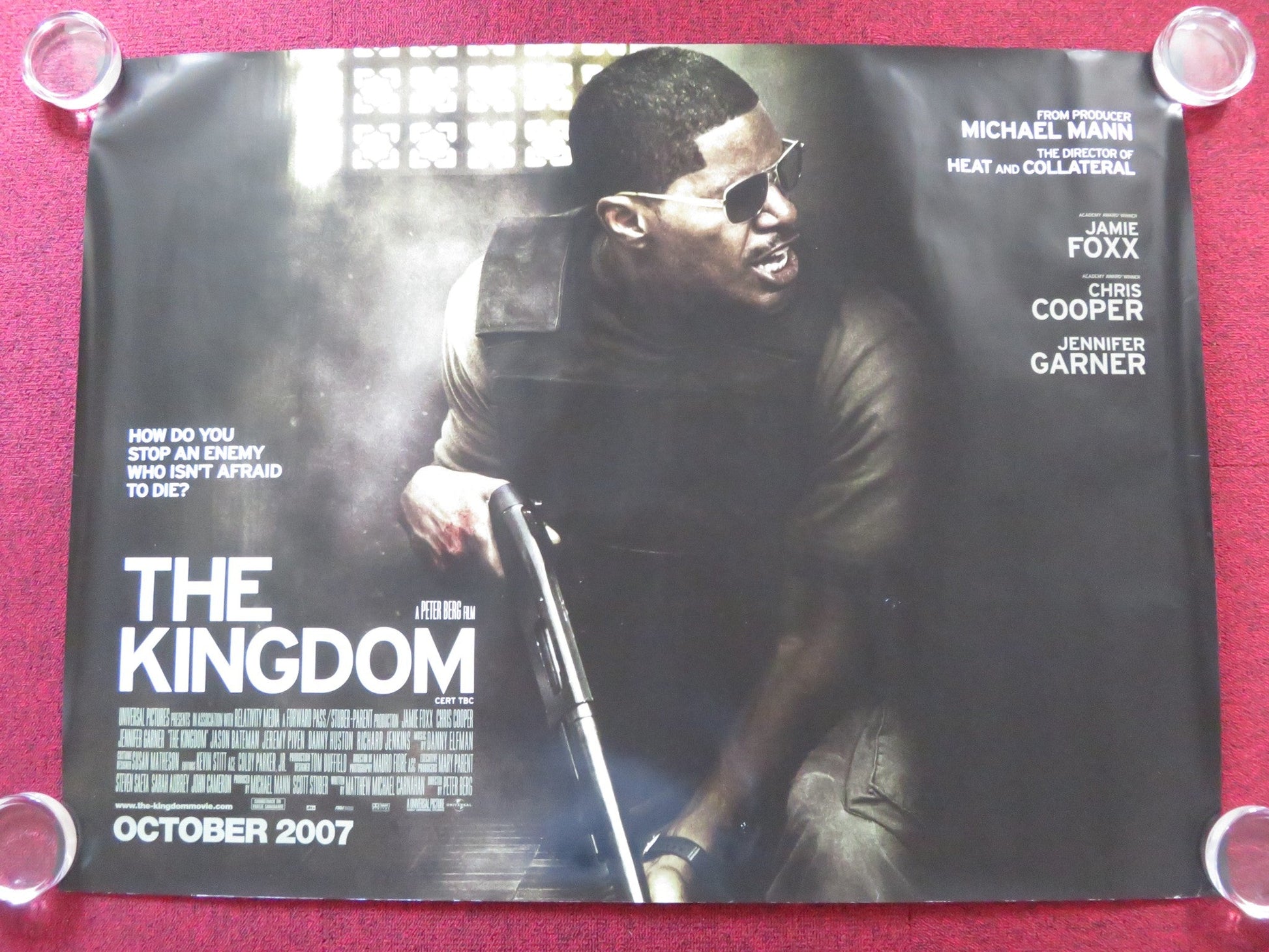 THE KINGDOM UK QUAD (30"x 40") ROLLED POSTER JAMIE FOXX CHRIS COOPER 2007 Rendezvous Cinema Movie posters