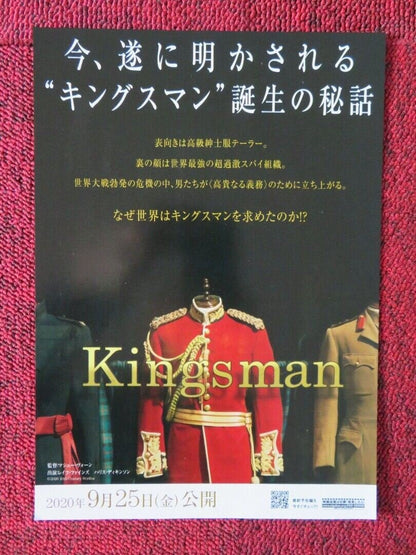 THE KINGS MAN JAPANESE CHIRASHI (B5) POSTER GEMMA ARTERTON RALPH FIENNES 2021 Movie posters