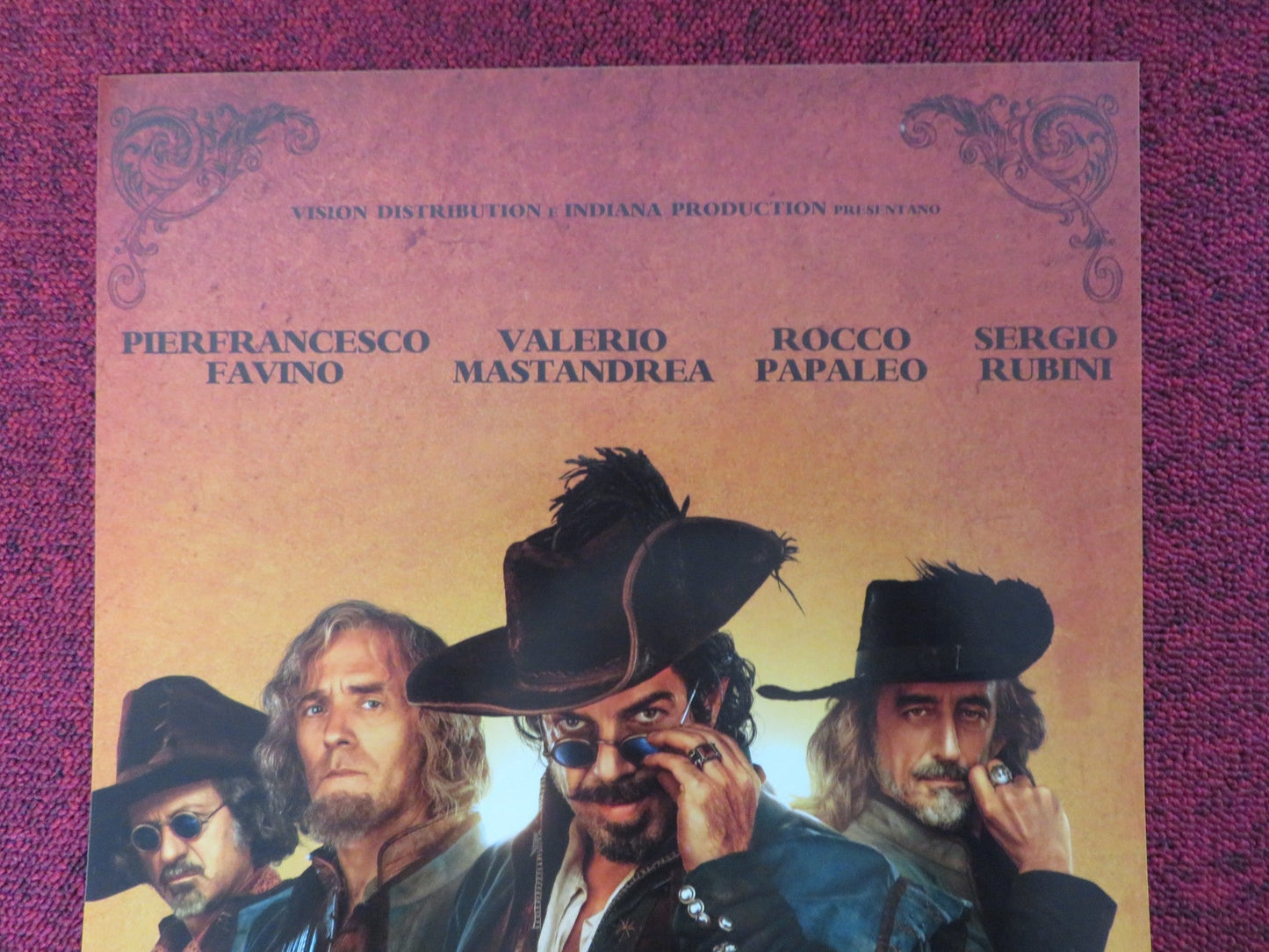 THE KING'S MUSKETEERS ITALIAN LOCANDINA POSTER PIERFRANCESCO FAVINO 2018 Rendezvous Cinema Movie posters