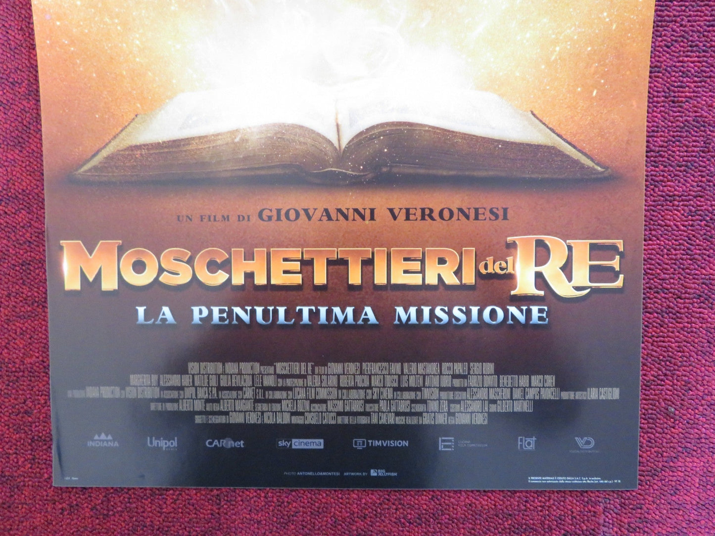 THE KING'S MUSKETEERS ITALIAN LOCANDINA POSTER PIERFRANCESCO FAVINO 2018 Rendezvous Cinema Movie posters