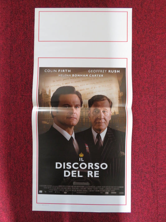THE KING'S SPEECH ITALIAN LOCANDINA POSTER COLIN FIRTH GEOFFREY RUSH 2010 Rendezvous Cinema Movie posters