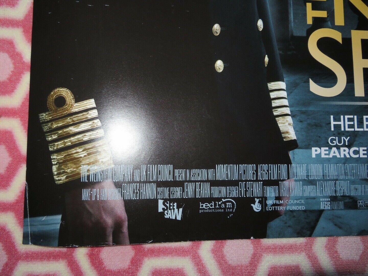 THE KING'S SPEECH QUAD (30"x 40") ROLLED POSTER COLIN FIRTH GEOFFREY RUSH 2010 Movie posters